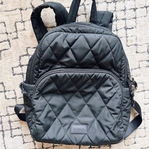 Vera Bradley Black Quilted Backpack